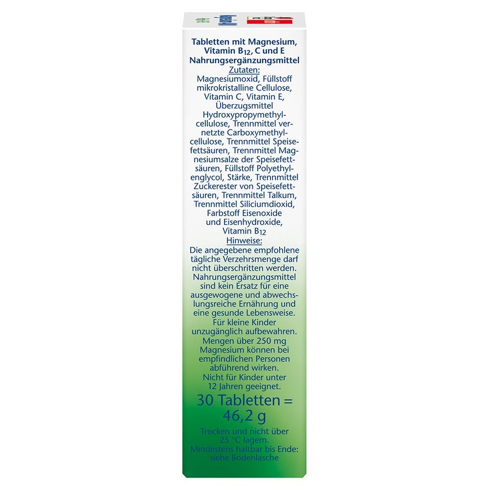 Doppelherz Magnesium 400 m. Vitamin B+C+E 30 Stück
