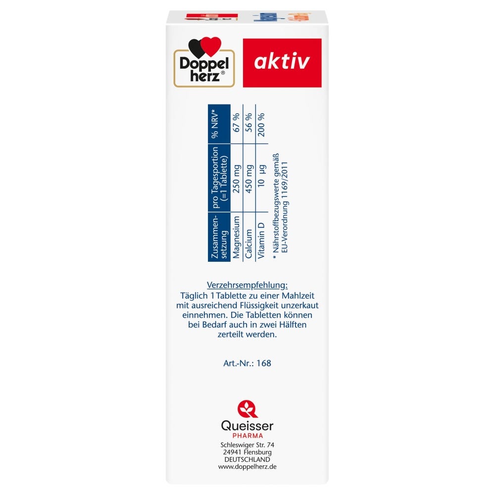 Doppelherz Magnesium + Calcium + Vitamin D3 100 Stück