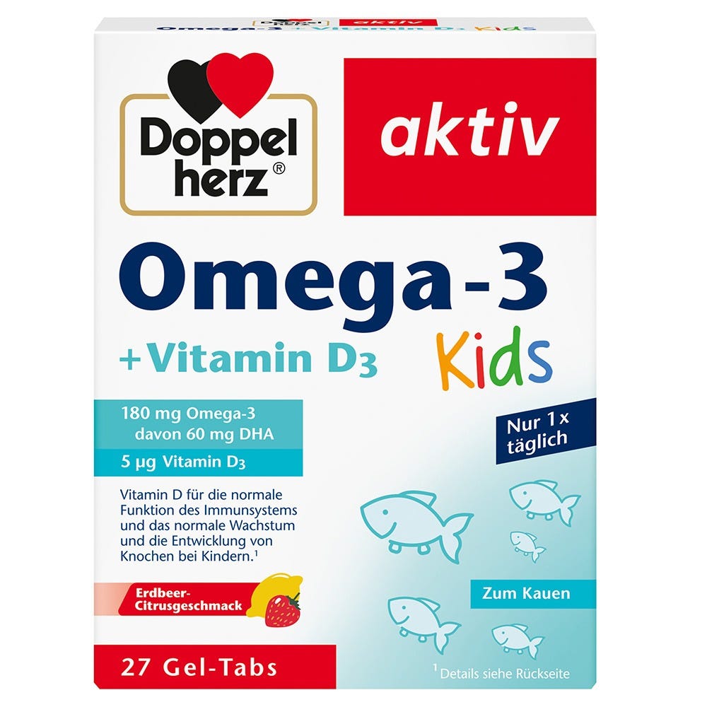 Doppelherz Omega-3 + Vitamin D3 Kids 27 Stück