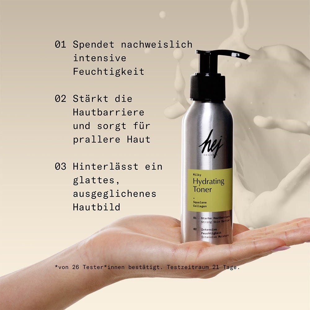 hej ORGANIC LONGEVITY Milky Hydrating Toner 100 ml