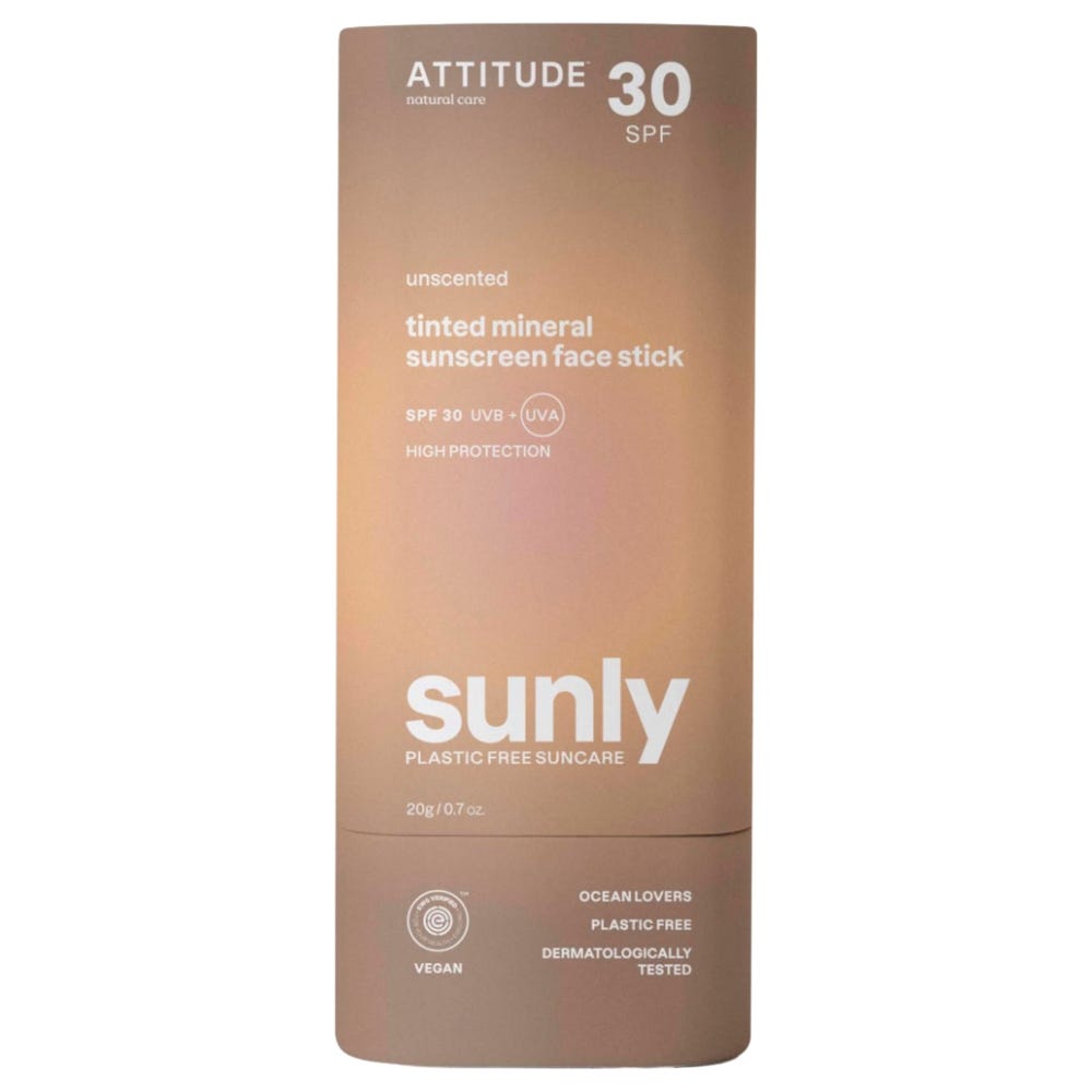 Attitude – Clean Beauty Sunly Tinted Face Stick SPF 30 Unscented 20g