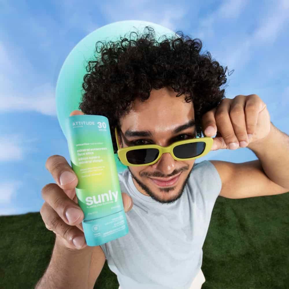 Attitude – Clean Beauty Sunly Sunscreen Stick SPF 30 Unscented 60 g