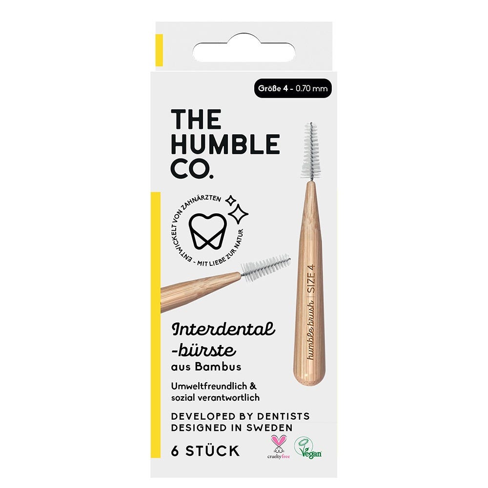The Humble Co. Interdental Bürste 0,70 mm gelb 6 Stück 