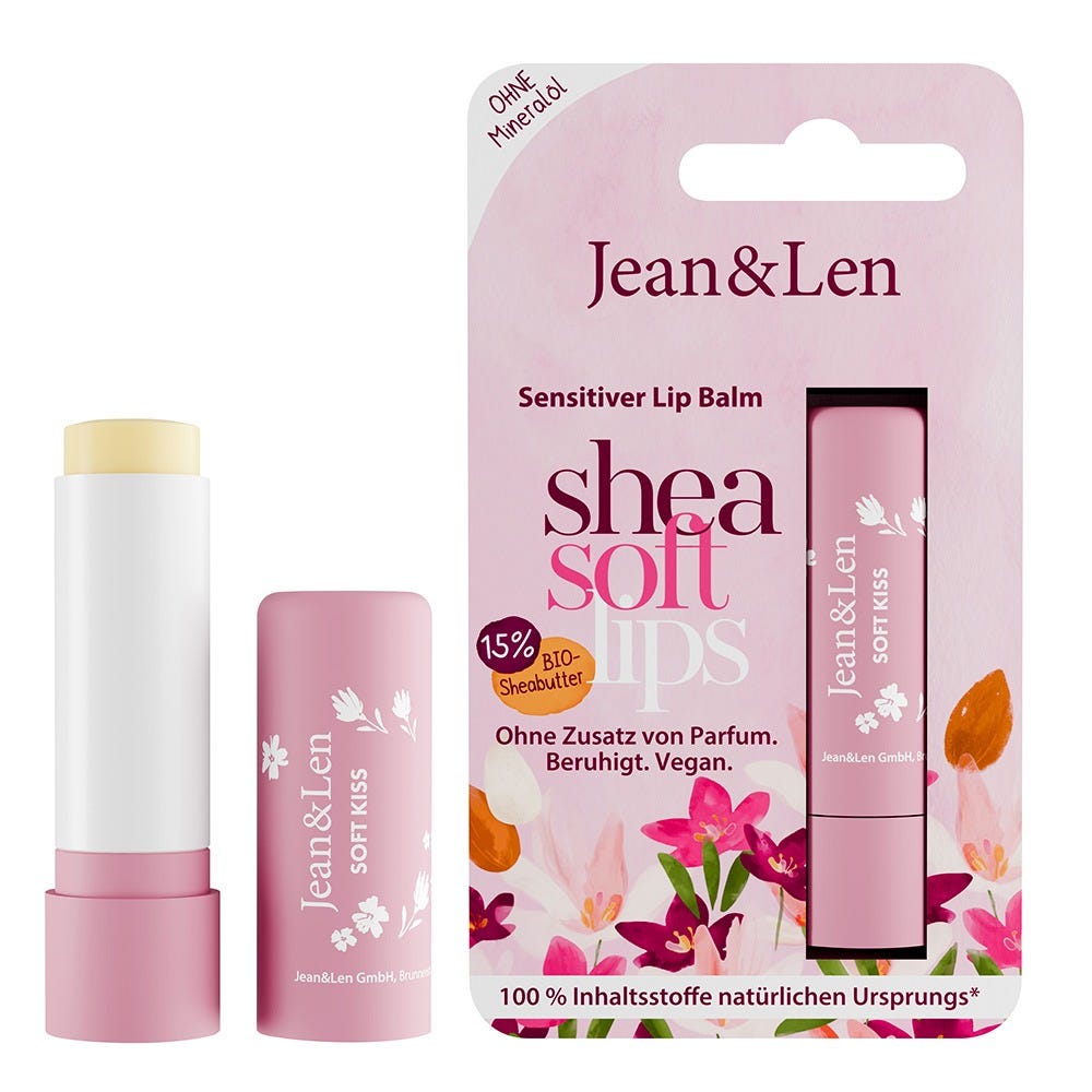 Jean & Len Lip Balm Shea & Mandelöl 4,8 g 