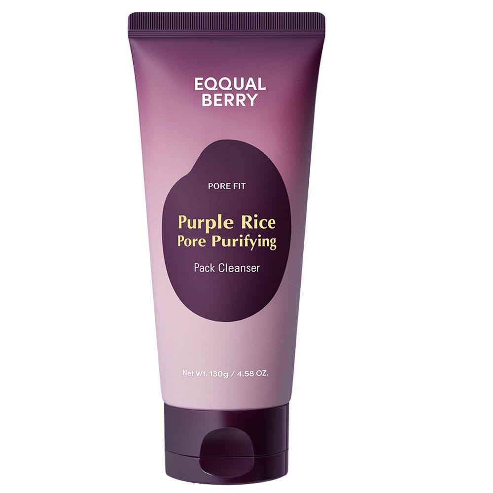EQQUALBERRY Purple Rice Pore Purifying Pack Cleanser 130 g