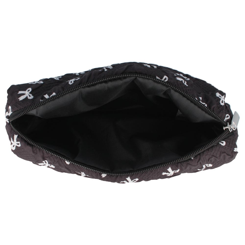 PARSA Beauty Kulturtasche schwarz mit Schleifen