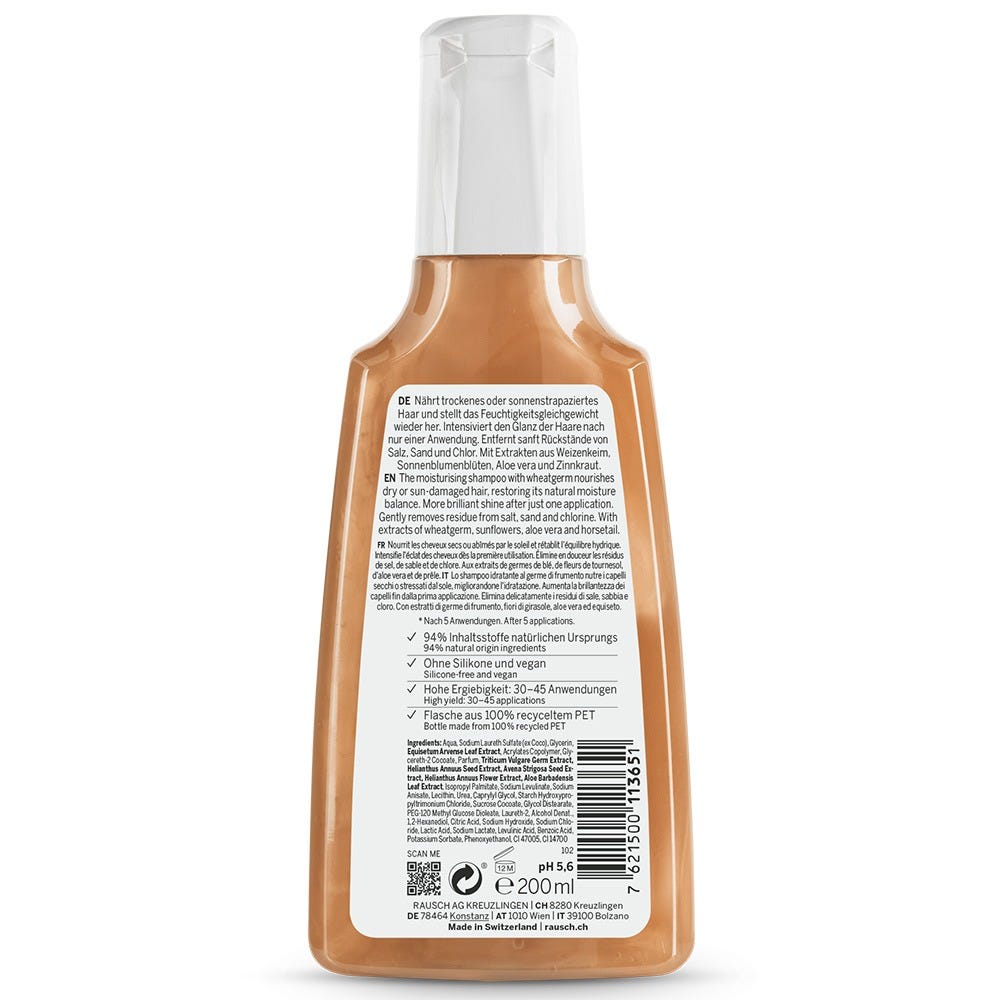 Rausch Feuchtigkeits-Shampoo mit Weizenkeim 200 ml
