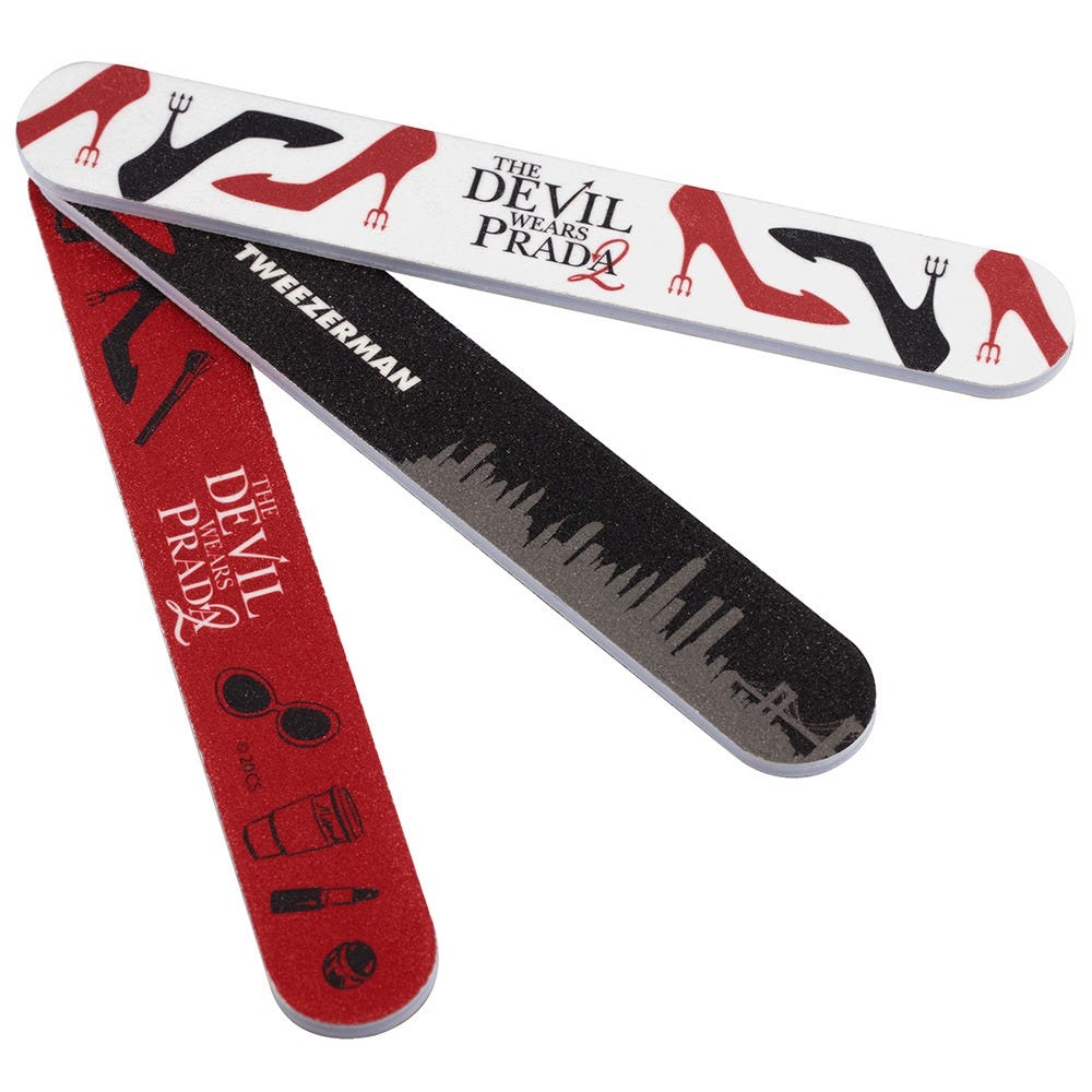 Tweezerman Devil Wears Prada Nail File Set 3 Stück