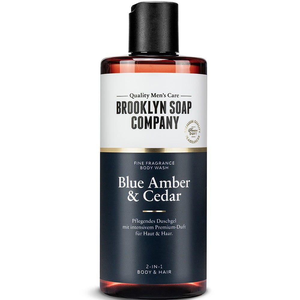 Brooklyn Soap Body Wash Blue Amber & Cedar 300 ml