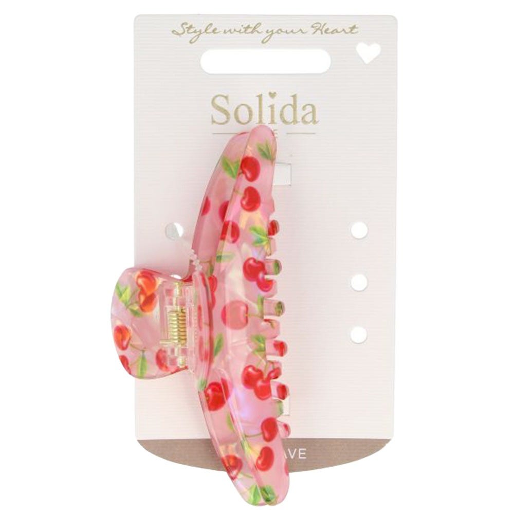 Solida Haarklammer Acryl rosa