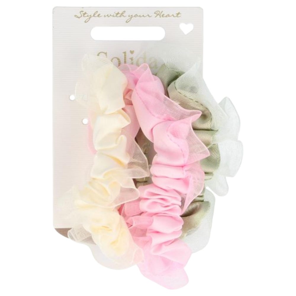 Solida Scrunchie mehrfarbig 7,7 cm 3 Stück