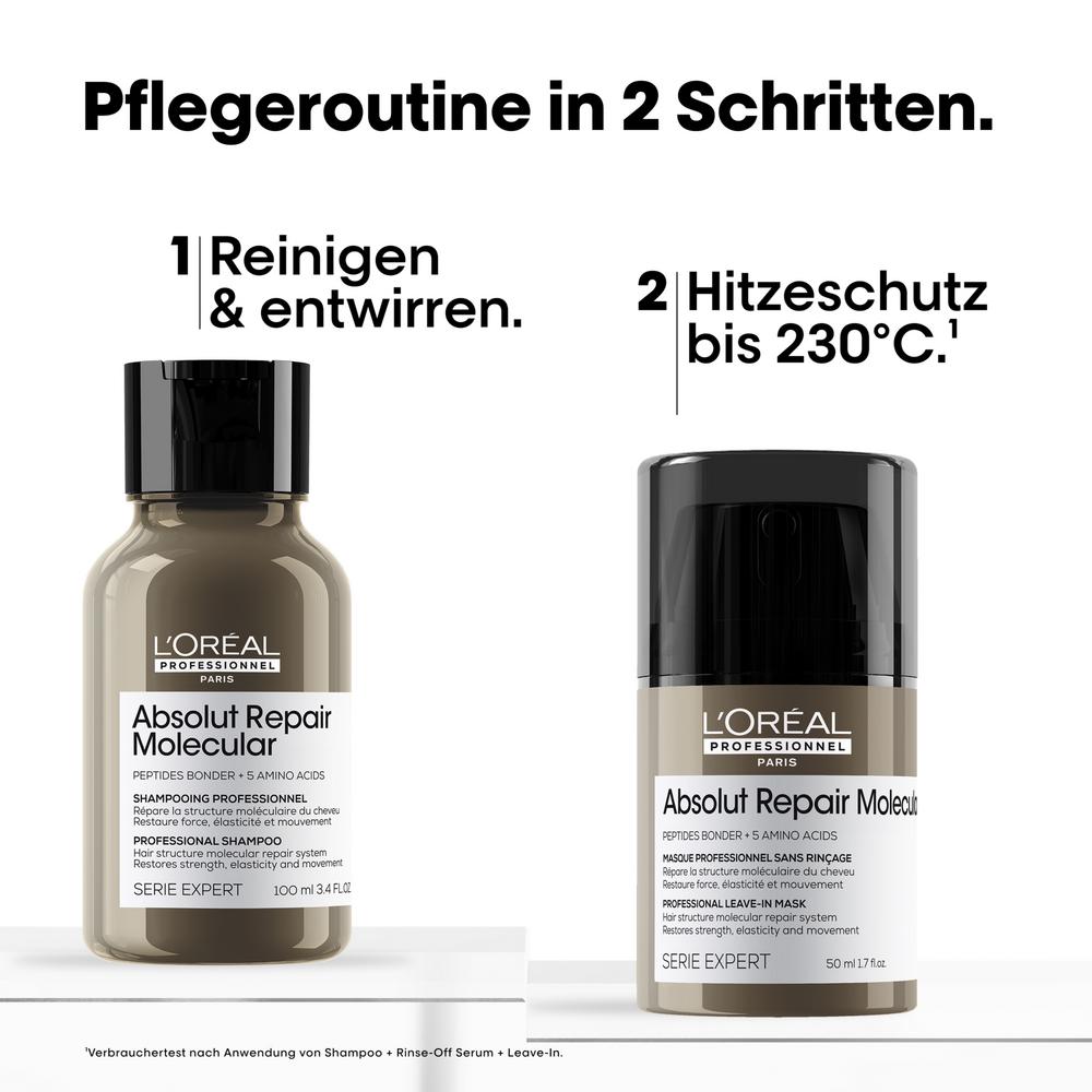 L'Oréal Professionnel Paris  Absolut Repair Molecular Shampoo + Leave-In Duo Discovery Set