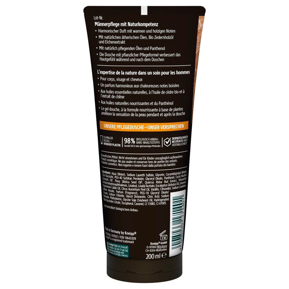 Kneipp MEN 3 in 1 Pflegedusche KRAFTVOLL 200 ml