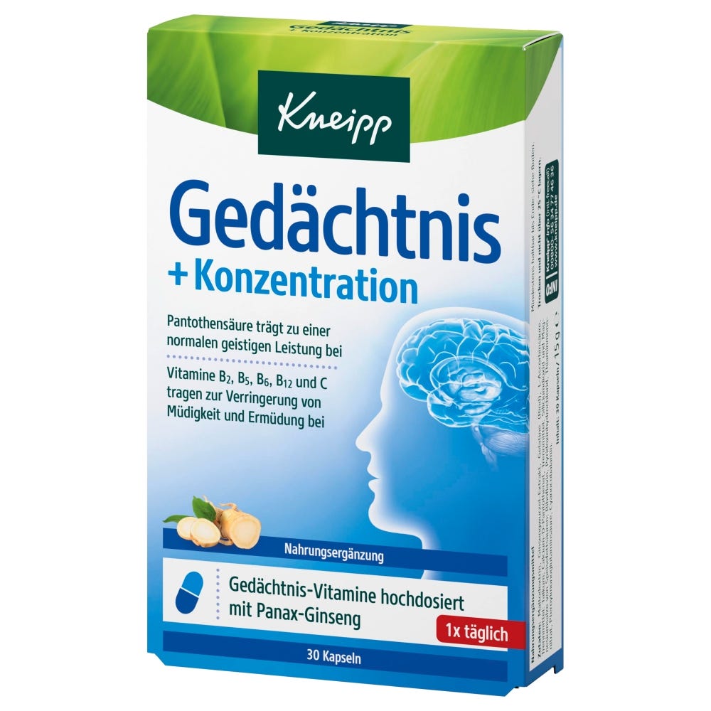 Kneipp Gedächtnis und Konzentration 30 Stück