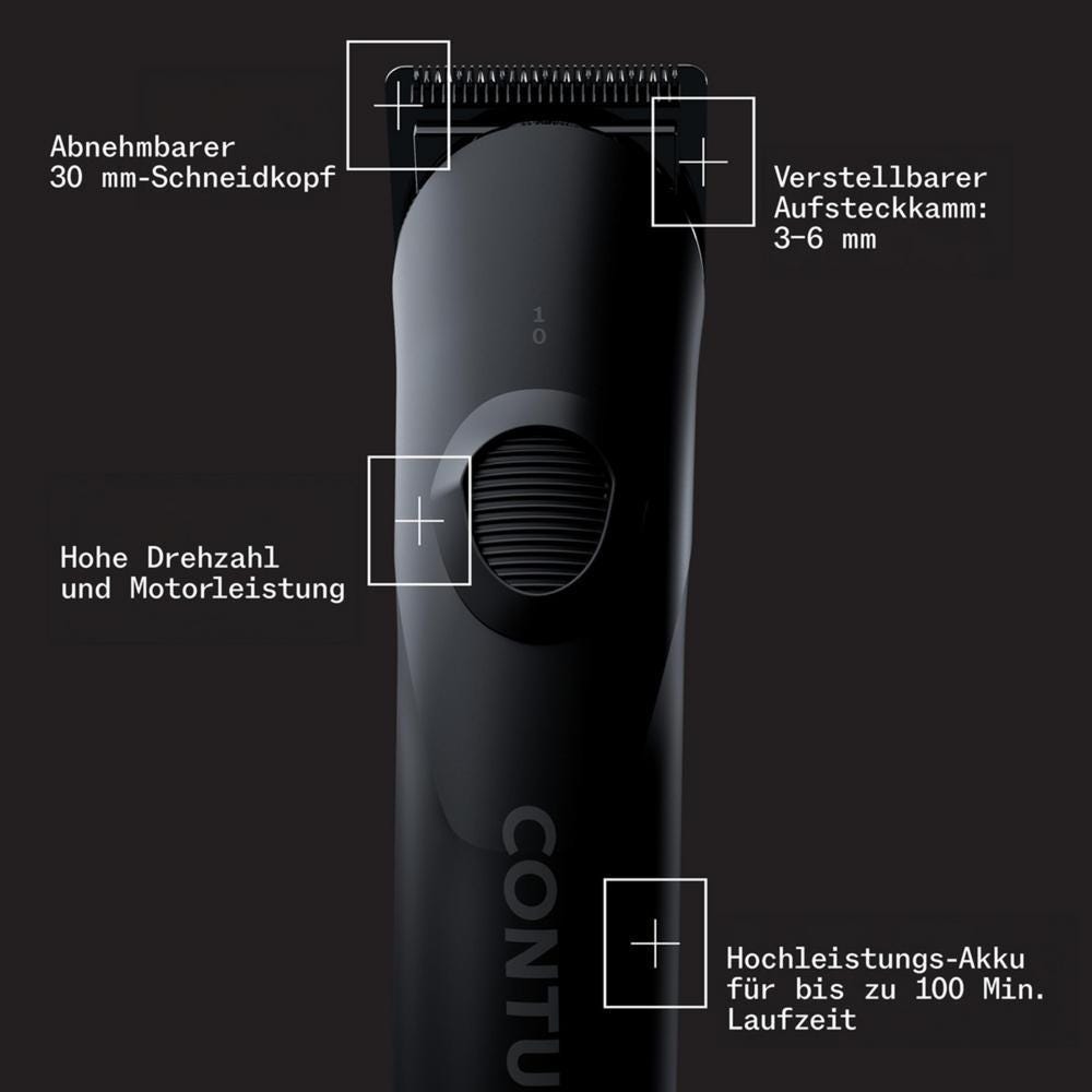 Wella Contura Maschine matt-schwarz
