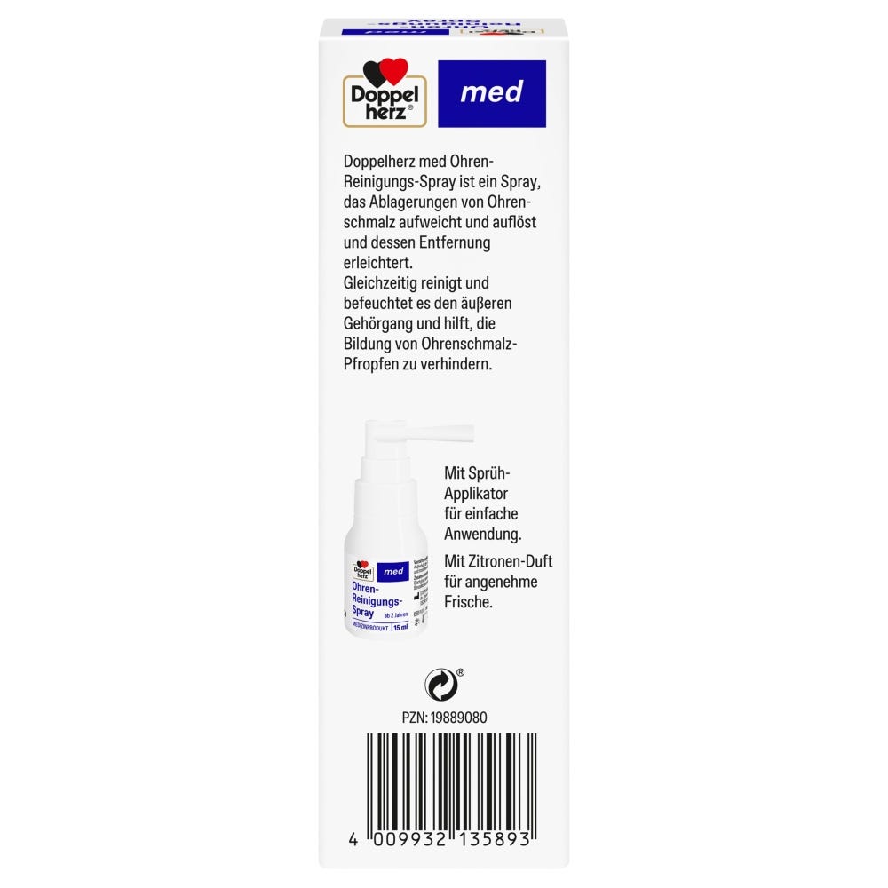 Doppelherz Ohren Reinigungs-Spray 15 ml