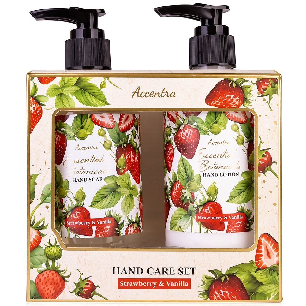 Accentra Handpflegeset Essentail Botanicals Geschenkbox Strawberry & Vanilla