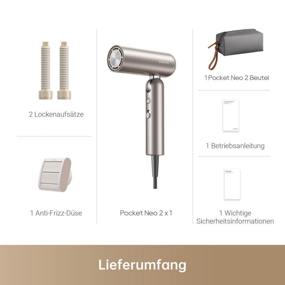 DREAME Pocket Neo 2 Haartrockner Gold
