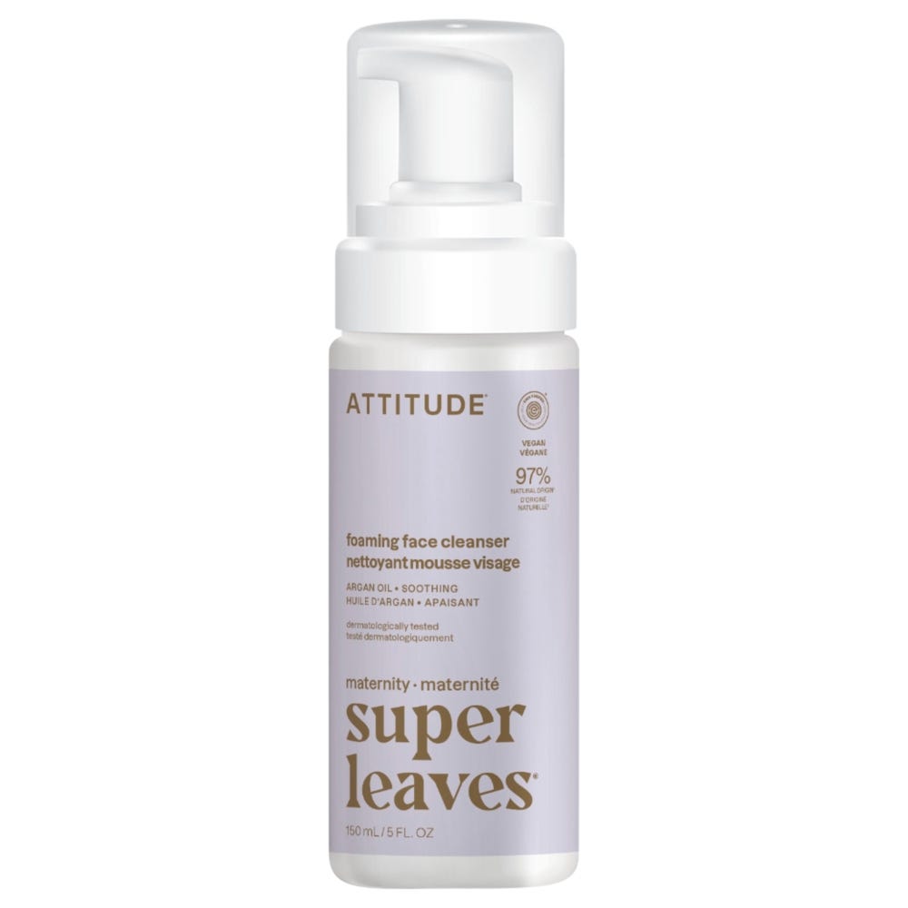 Attitude Clean Beauty super leaves maternity - Natural Foaming Face Cleanser - Argan 150 ml