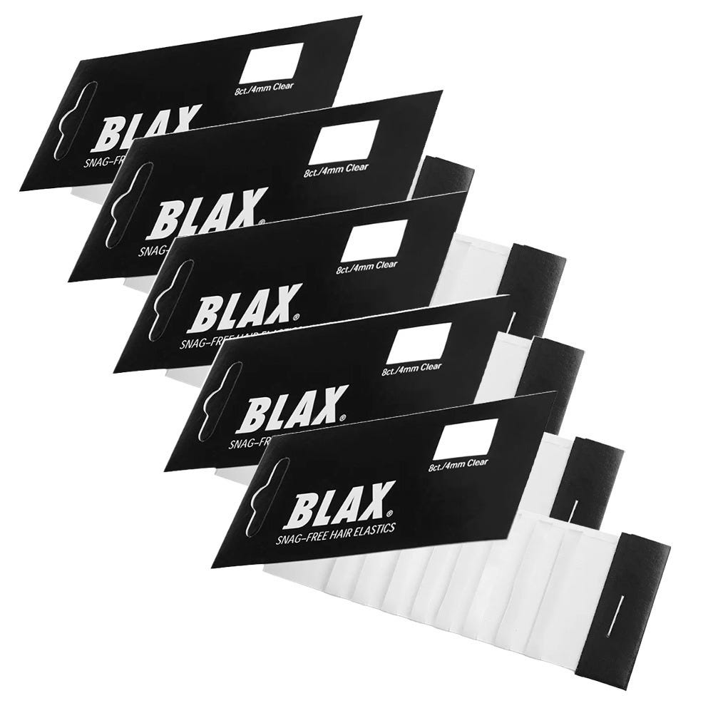 BLAX Hair elastics CLEAR 5x Set Bundle