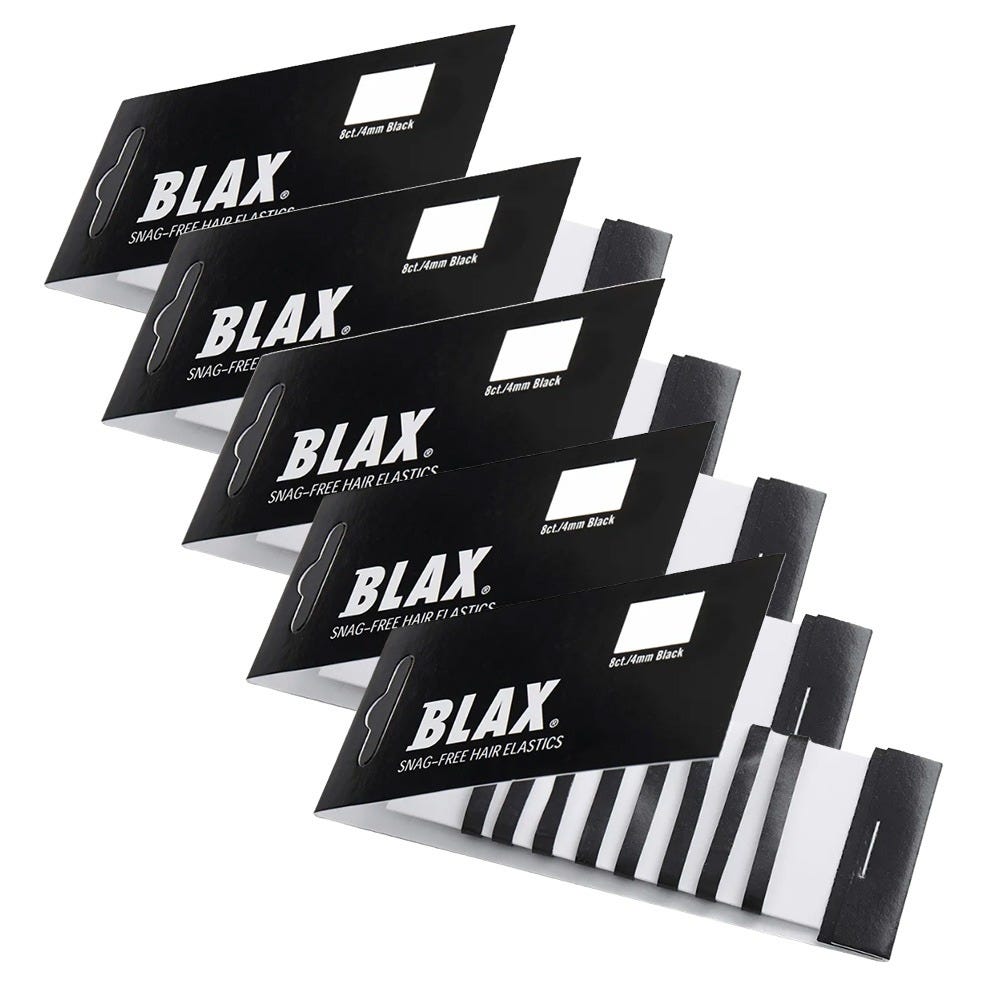 BLAX Hair elastics BLACK 5x Set Bundle