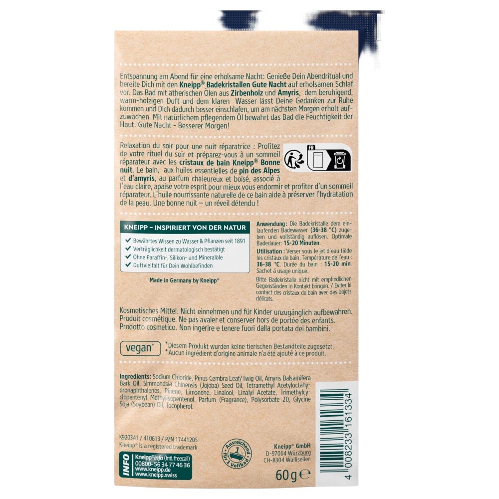 Kneipp Badekristalle Gute NACHT 60 g