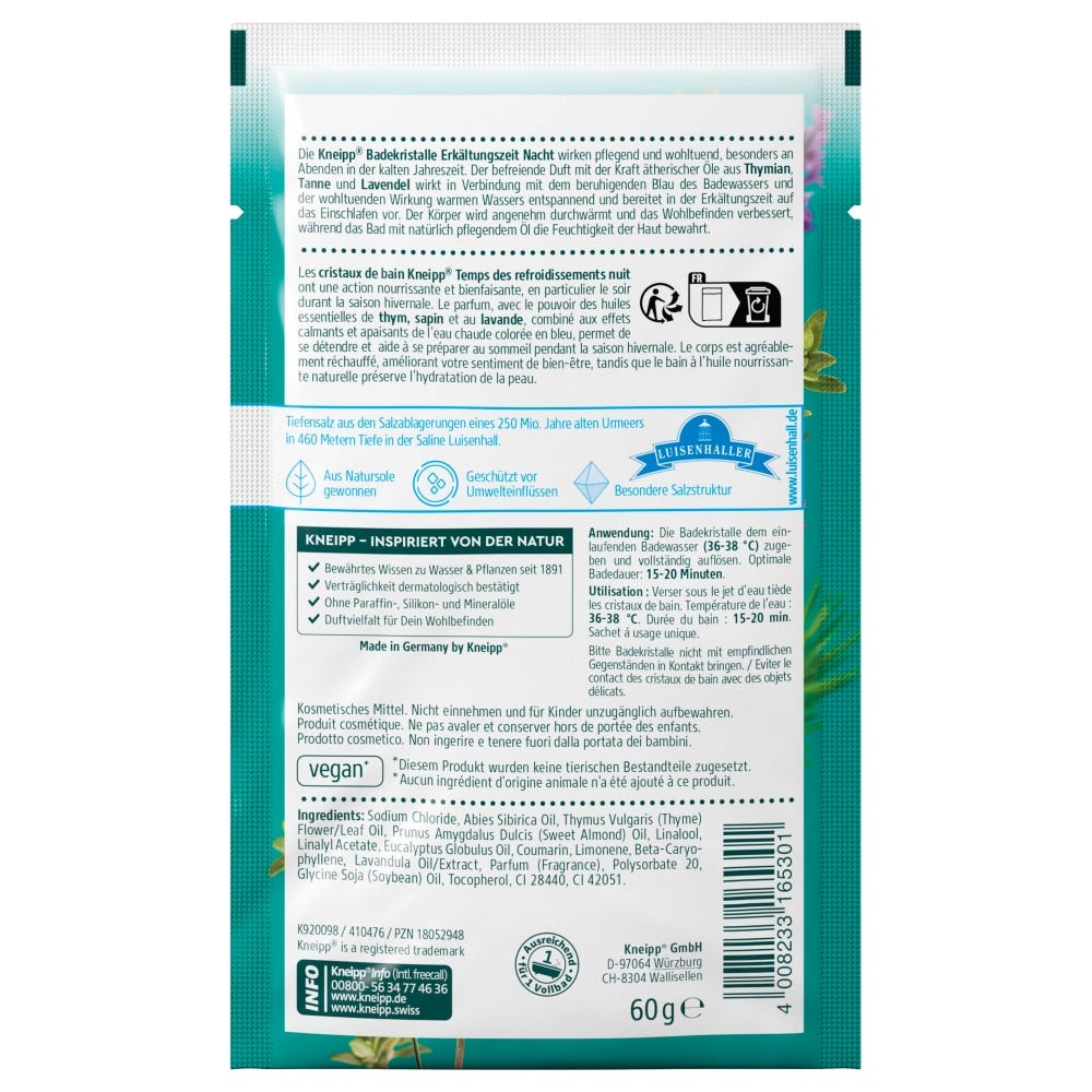 Kneipp Badekristalle ERKÄLTUNGSZEIT NACHT 60 g