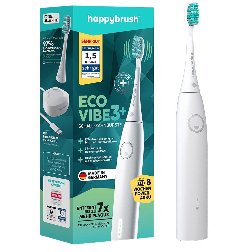 Happybrush V3+ Starter Kit All White