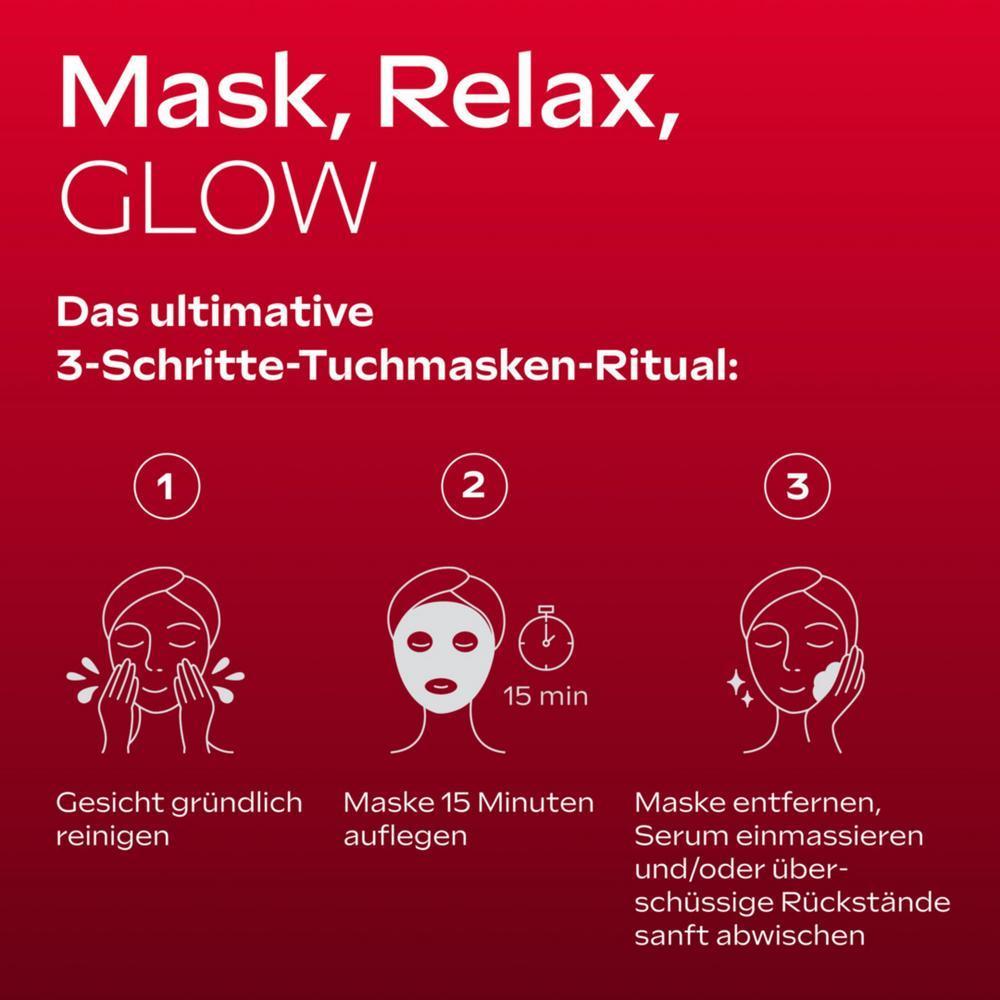 Weleda Exo Boost Youth Power Glow Tuchmaske Granatapfel 1 Stück