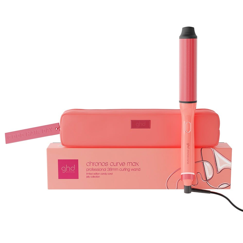 ghd chronos curve max wand Curling Iron Candy Coral 