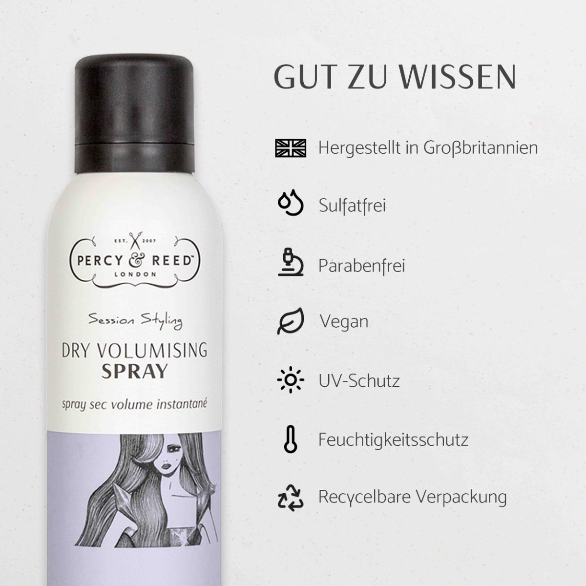 PERCY & REED SESSION STYLING Dry Instant Volumising Spray 200 ml