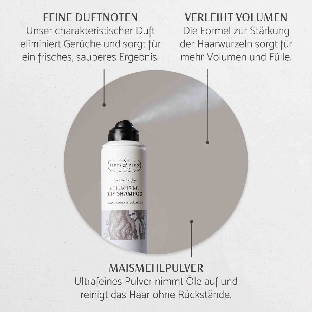 PERCY & REED SESSION STYLING Dry Instant Volumising Spray 200 ml