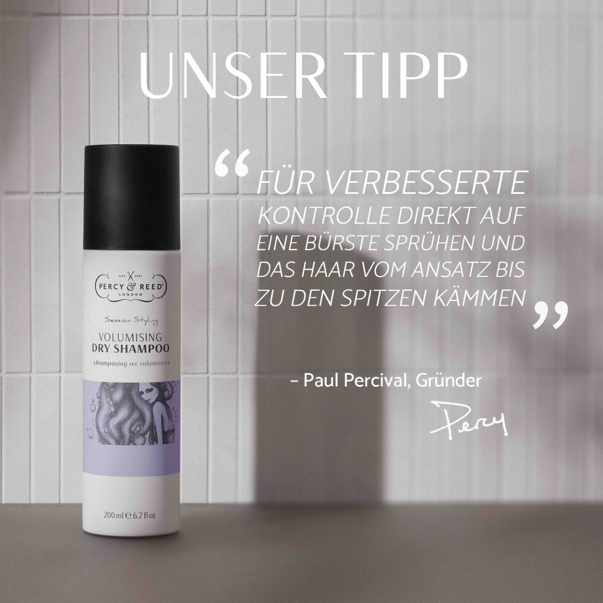 PERCY & REED SESSION STYLING Dry Instant Volumising Spray 200 ml