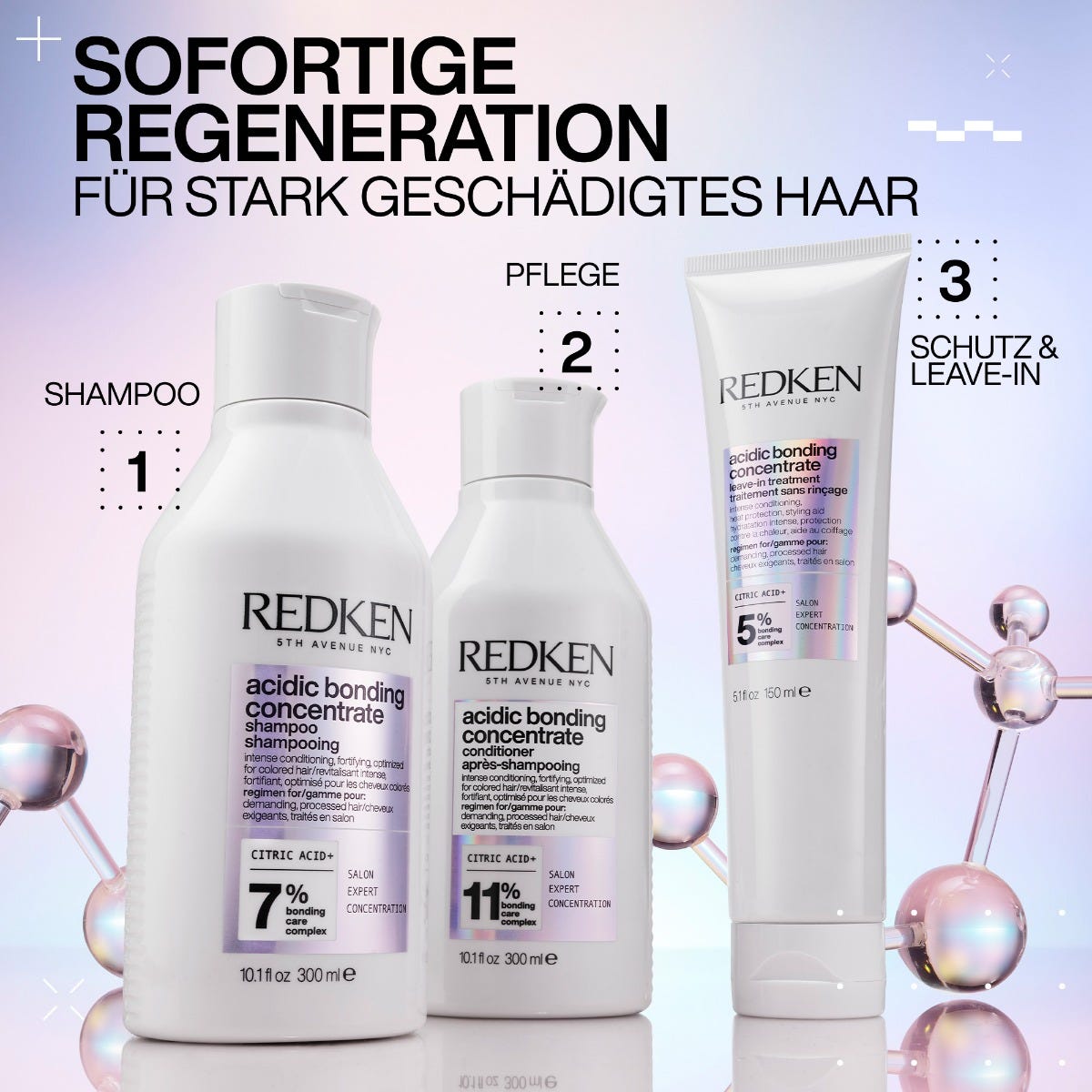 Redken Acidic Bonding Concentrate Basis Bundle
